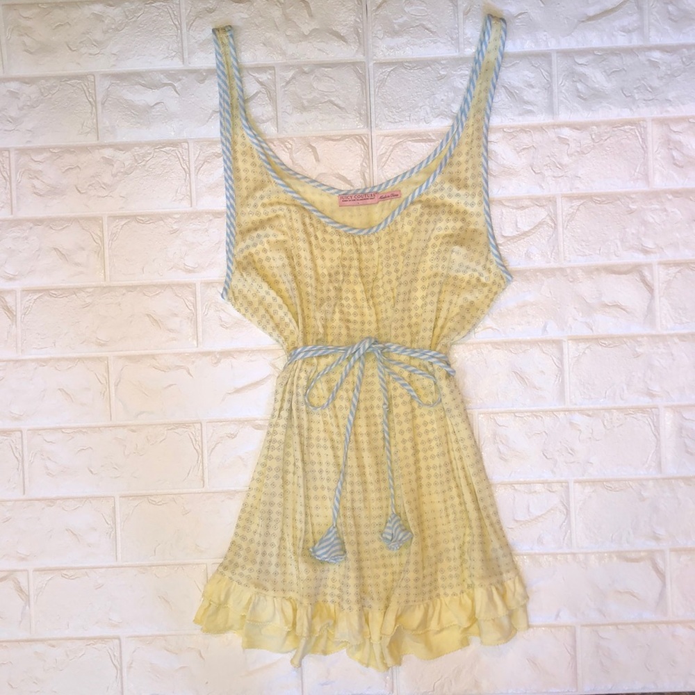 Juicy Couture swing-bottom tank with tie waist szL